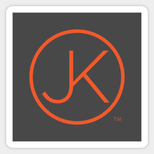 JK logo (orange colorway) Sticker